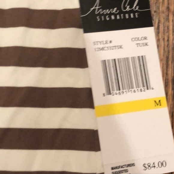 🆕 Anne Cole Striped Stretchy Cover Up Mini-Dress (Nylon & Spandex). NWT - Picture 11 of 12